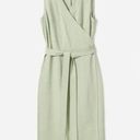 Everlane  Japanese GoWeave Sleeveless Wrap Dress in Mint Green 4 NWT Photo 5