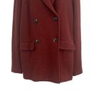 Rachel Zoe NEW  Wool Pea Coat Double Breasted Burnt Orange Small Jacket Photo 4