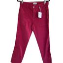 Pistola NWT  X Revolve Erin High Rise Utility Crop Straight Leg Pant In Hibiscus Photo 7