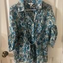 cj banks  Floral Print Button Up Blouse Photo 0