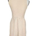 Pim + Larkin  Womens Fit and Flare Mini Dress Cream Textured S Photo 3