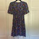 F&F  blue floral flutter sleeve A-line dress small Photo 5