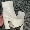 Jessica Simpson  Cream Platform Ankle Boots Photo 2