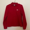 The North Face  Red Fleece Quarter Zip Photo 0