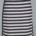 Tommy Hilfiger NWT Women's  Navy Blue & White Striped Eyelet Pencil Skirt Sz 2 Photo 2