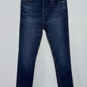 RE/DONE ReDone Originals High Rise Ankle Crop In Midnight Blue Button Fly Size 24 Photo 2