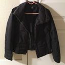 Black puffer bomber jacket Photo 0