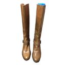 Fossil  Zena back zipper caramel riding boots NWOB Photo 1