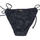 Victoria's Secret NWT Victoria’s Secret The Teeny Bikini Crochet Side Tie Bottom in Black Photo 3