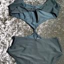 Aerie Front Knot One-Piece Green Monokini Photo 5