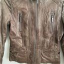 Bernardo  Brown Genuine Leather Moto Jacket PS Photo 1