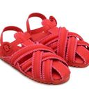 Farm Rio  Red Zig Zag Stitch Sandals  Photo 11