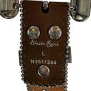 Blazin Roxx  Belt Brown Western Rodeo Bling Rhinestone Big Buckle Womens Large Photo 1