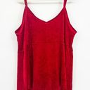 Torrid  Womens Y2K Scoop Neck Crushed Velvet Peplum Tank Top Size 3X Bright Red Photo 7