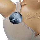 Revolution NWT Bali Comfort  Wireless Bra DF3463 Full COverage Beige 36DD / 36E Photo 4