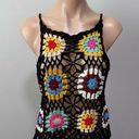 Honey Punch  Crochet Knit Black Large Tank Top Summer Photo 0