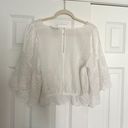 American Eagle Outfitters White Eyelet Top Photo 2