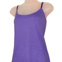 Coldwater Creek purple cami with velvet straps size L Photo 0