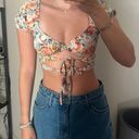 SheIn Floral Crop Top Photo 0