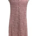 Liberty Love  Womens Medium Dress Mini Lace stretch blush pink bodycon sleeveless Photo 5