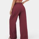 Halara 170.- HighWaisted Plicated Side Pocket Wide Leg Flowy Solid Palazzo Cotton Pants Photo 1