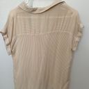 Grade & Gather Yellow Striped Button Up Tee Photo 1