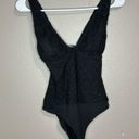 ZARA  black sheer lace body suit women's size small Photo 1