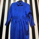 One Piece Vintage 1980s Royal Blue  Windbreaker Pants Jumpsuit 6P/ Small EUC Photo 1