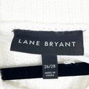 Lane Bryant  White Oversized Arm Openings Knit Poncho Style Sweater, Size 26 Photo 2