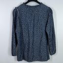 Tommy Hilfiger  chambray style heart print blouse size medium Photo 4