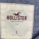 Hollister  Grey Bejeweled Crewneck Pullover Sweater Women's Size Large L Photo 4