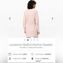 Lululemon  Restful Intention Sweater Pink Bliss / Heathered Pink Bliss size XS Photo 1