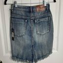 One Teaspoon  Revolve fray hem denim pencil high waisted skirt size 24 Photo 4