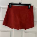 Blue Blush Rust Orange Suede Envelope Skort Photo 1