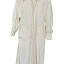 Vintage 80s TOTES White Rain Long Sleeves Jacket Button Front Trench Coat Size 8 Photo 0