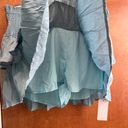 Teal Flowy Mini Skirt Blue Size XXL Photo 6