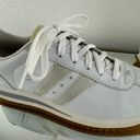 Skechers Vintage Y2K 2000s White Leather Rhinestone Stripe Casual Track Sneakers Photo 5