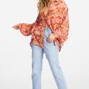 Billabong  Floral Multicolor Day After Day Oversized Button-Down Shirt Size S Photo 14