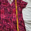 Wonder Flex Pink and purple leopard print scrub top by  Photo 1