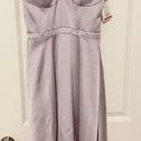 David's Bridal satin strapless homecoming dress size 2 Photo 1