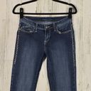 Rock & Republic  "Kasandra" Dark Indigo Denim Embellished Bootcut Jeans Size 2 M Photo 1