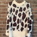 Umgee Leopard Print Fuzzy Oversized Sweater Photo 1