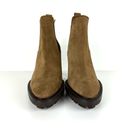 ALLSAINTS NEW  Harper Lug Sole Heeled Suede Ankle Boots Tan Size 9 Photo 4