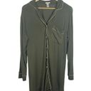 Eberjay Eberjey Gisele Tencel Modal Sleep Shirt in Olive Green/Rose Size XS Photo 4