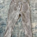 Ruby Rd  Gray Snake Print Cropped Denim Jeans Size 10 Photo 1