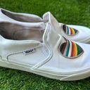 Vans Women's ® Pride Asher Slip-On Shoes White / Multicolor Size 8 Photo 8