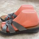 Skechers  Womens Passenger Getaway Silver Luxe Foam Slip On Sandals Sz 10 NWOT Photo 6