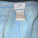 J.Jill  Stretchy Blue Stripes Wide Leg Casual Mid Rise Capris 6P Photo 13