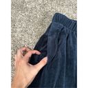 Brandy Melville  John Galt Velour Velvet Anastasia Wide Leg Sweatpants Navy OS Photo 6