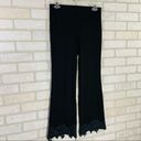 Bailey 44 Black High Waist Lace Hem Crop Pants Photo 3